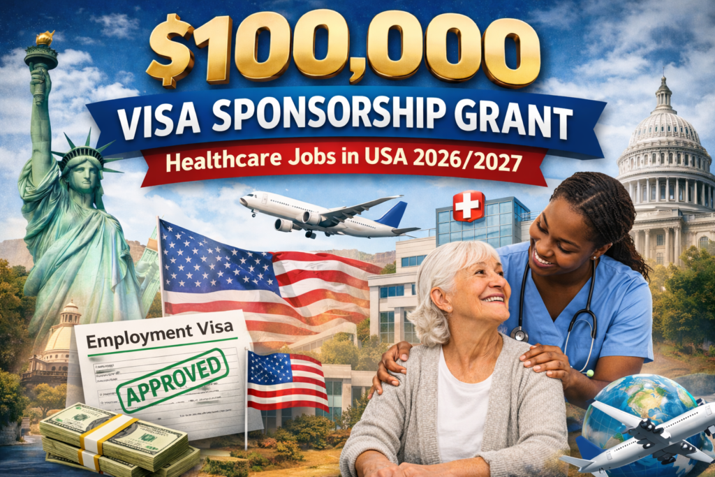 $100,000 Visa Sponsorship Grant: Apply for Healthcare Jobs in USA 2026/2027